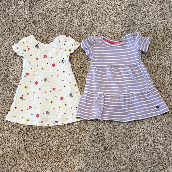 GAP Other - GAP Girls White Floral Dress & Lavender Striped Dress